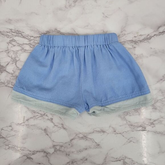 Bisby Sailor Shorts Blue Linen Blend Girls Kids Shorts Toddler 2T - Picture 5 of 9